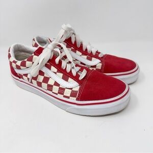 Vans Red Checkerboard Sneakers